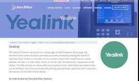 
							         Yealink Phones - VoIP Business Phones | Star2Star Communications								  
							    