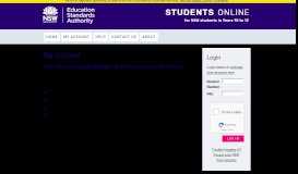
							         Year 12 :: Login - NSW Students Online								  
							    
