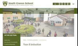 
							         Year 6 Induction | South Craven School								  
							    