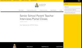 
							         Year 7-10 Parent Teacher Interviews Portal Opens - Firbank Grammar								  
							    