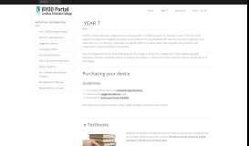 
							         Year 7 – Caroline Chisholm College BYOD Portal								  
							    