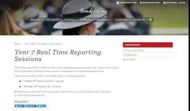 
							         Year 7 Real Time Reporting Sessions - Pymble Ladies' College								  
							    