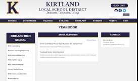 
							         Yearbook - Kirtland Local Schools								  
							    
