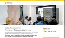
							         YellowFox Akademie - Telematikschulungen, Telematik-Workshops								  
							    