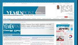 
							         Yemen Post Newpaper online- EDITORIAL, LOCAL, INTERVIEW ...								  
							    