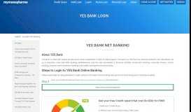
							         Yes Bank login and net banking details - MyMoneyKarma								  
							    