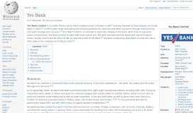 
							         Yes Bank - Wikipedia								  
							    