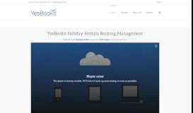 
							         YesBookit Holiday Booking Management Software								  
							    