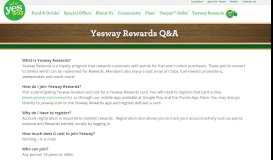 
							         Yesway Rewards Q&A | Yesway								  
							    