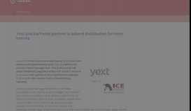 
							         Yext and Ice Portal partner to extend distribution ... - Insights - eHotelier								  
							    