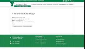 
							         YHS Student Art Show | Yorktown High School								  
							    