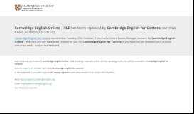 
							         YLE portal - Cambridge English								  
							    