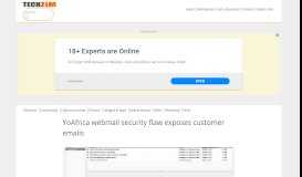 
							         YoAfrica webmail security flaw exposes customer emails ...								  
							    