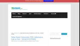 
							         Yobe State University, YSU Admission List is Out – 2018/19 [UTME]								  
							    