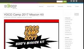 
							         YOCO Camp 2017 Mission Kit - SNCF SCOOP Youth Portal								  
							    