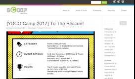 
							         [YOCO Camp 2017] To The Rescue! - SNCF SCOOP Youth Portal								  
							    