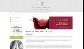 
							         Yoga Therapie Rücken BASIC – Wolfgang Miessner								  
							    