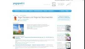 
							         Yoga-Therapie und Yoga bei Beschwerden - yogapad.de | Dein ...								  
							    