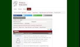 
							         Yogatherapie - Yoga Forum - Yoga Welten								  
							    