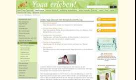 
							         Yogatherapie - Yogatherapie-Übungsreihen - Yoga Vidya								  
							    