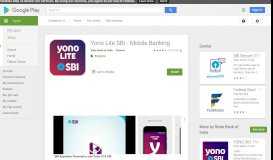 
							         Yono Lite SBI - Mobile Banking - Apps on Google Play								  
							    