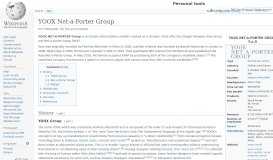 
							         YOOX Net-a-Porter Group - Wikipedia								  
							    