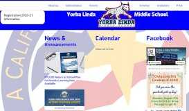 
							         Yorba Linda Middle School								  
							    