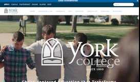 
							         York College - Christ-centered Education that Transforms								  
							    