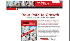 
							         York College Continuing and Professional Studies Registration Portal								  
							    