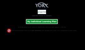 
							         York College : My Individual Learning Plan								  
							    