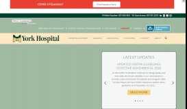 
							         York Hospital: Homepage								  
							    