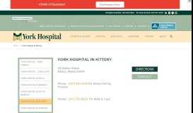 
							         York Hospital in Kittery | York Hospital								  
							    