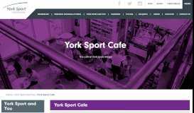 
							         York Sport Cafe | York Sport								  
							    