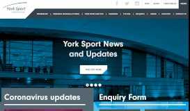 
							         York Sport: Home Page								  
							    