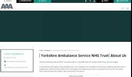 
							         Yorkshire Ambulance Service NHS Trust - Association of Air ...								  
							    
