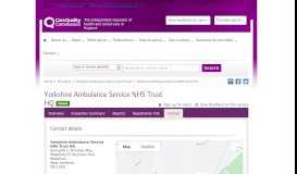 
							         Yorkshire Ambulance Service NHS Trust HQ ... - CQC								  
							    