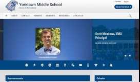 
							         Yorktown Middle School / Homepage - York County School Division								  
							    