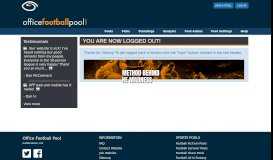 
							         You are now logged out! - Office Football Pool Hosting :: Pro ...								  
							    