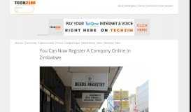 
							         You Can Now Register A Company Online In Zimbabwe ...								  
							    