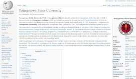 
							         Youngstown State University - Wikipedia								  
							    