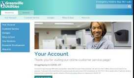
							         Your Account | Greenville Utilities Commission								  
							    