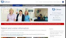 
							         Your admission to Calvary St John's Hospital - Calvary Health Care								  
							    