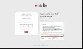 
							         your Aidin Patient Portal!								  
							    
