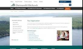 
							         Your Application | Careers | Dartmouth-Hitchcock								  
							    
