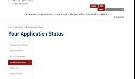 
							         Your Application Status | Bridgewater State University								  
							    