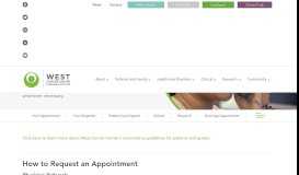 
							         Your Appointment - West Cancer Center								  
							    