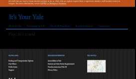 
							         Your Benefits at a Glance - It's Your Yale - Yale University								  
							    