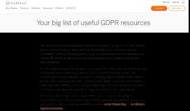 
							         Your big list of 13 useful GDPR resources - Tableau								  
							    