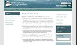 
							         Your Cancer Team | Northwest Georgia Oncology Centers, P.C. ...								  
							    
