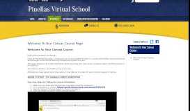 
							         Your Canvas Course - Pinellas County Schools								  
							    